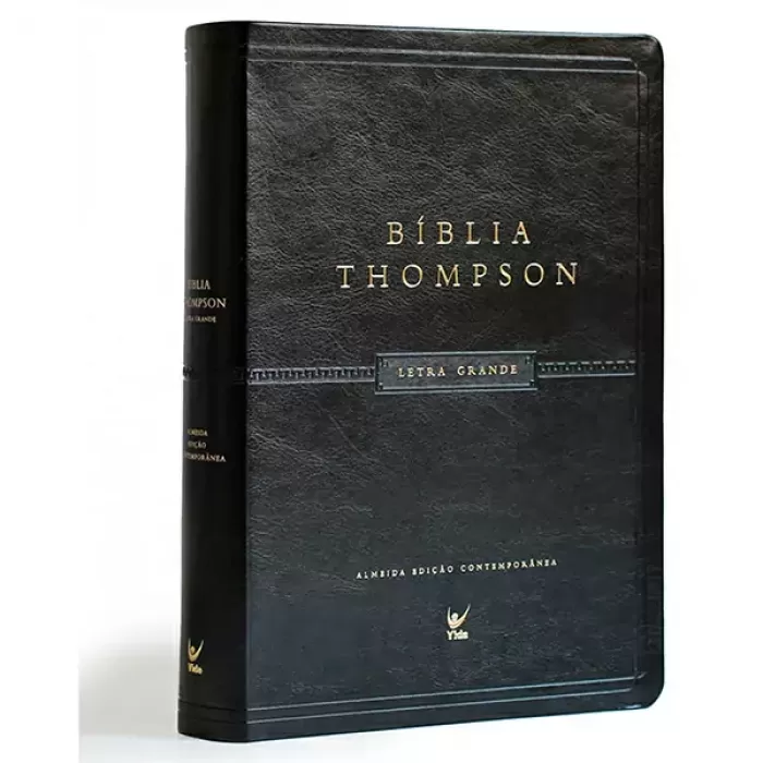 Biblia de Estudo Thompson AEC Letra Grande Luxo Preta - Vida